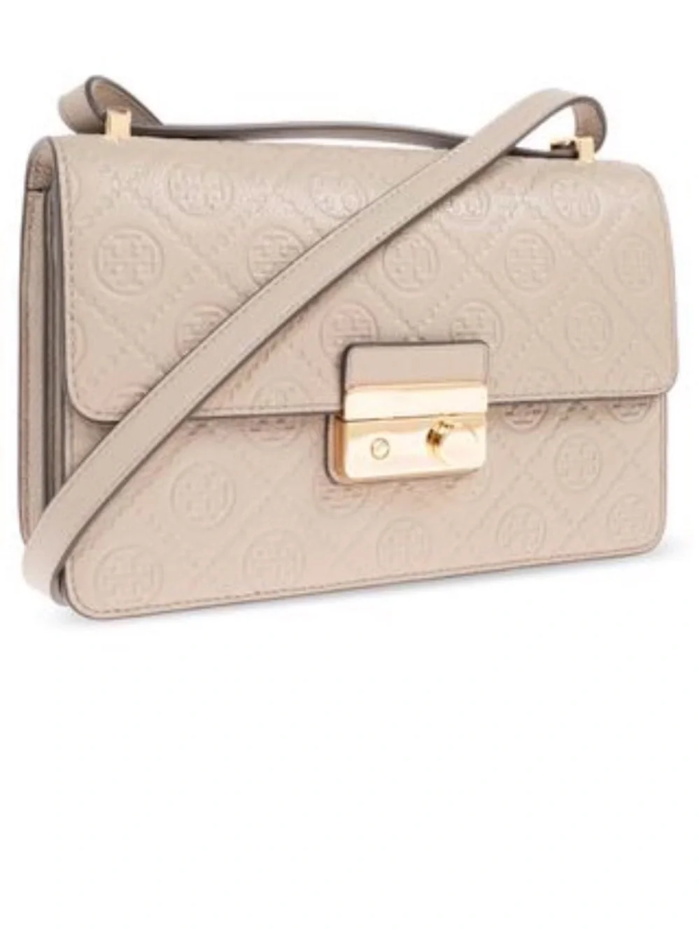 Tory Burch Blush Quilted Leather Chain Shoulder Bag